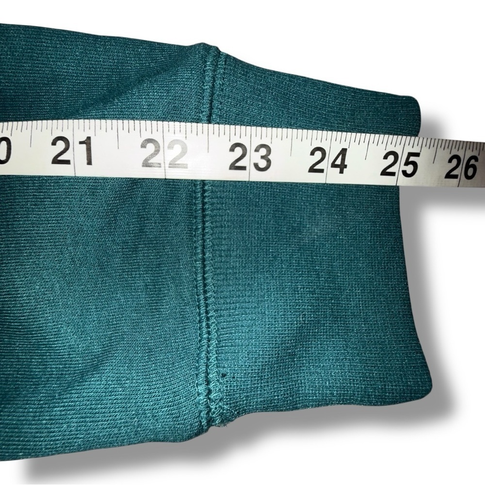 LANE BRYANT LIVI Zipper Split Neck Cowl Sweater - Teal 14/16 - Picture 12 of 13